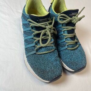 Merrell J037120 Blue Lace Up Mesh Upper Trail Running Sneakers Women Size 8